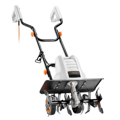 VonHaus Electric Tiller 1500W, Garden Soil Cultivator, 400RPM No Load Speed, 6 Steel Blades, 450mm Working Width, Foldable Wheels