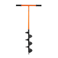 VonHaus Fence Post Auger - Manual Post Hole Digger for Gardening, Umbrella Holes, Ice Holes, Mixing Fertilizer - 1050mm x 150mm