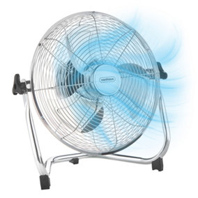 VonHaus Floor Fan 12 Inch, Portable Electric Cooling Fan for Any Space, Cools Home, Gym, Office, Bedrooms & More with 3 Speeds