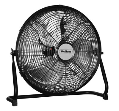 VonHaus Floor Fan 18 Inch, Portable Electric Cooling Fan for Any Space, Cools Home, Gym, Office, Bedrooms & More with 3 Speed Sett