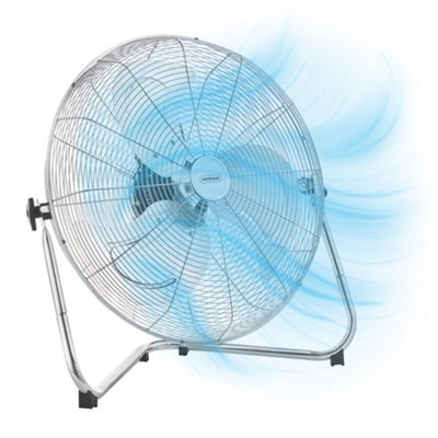 VonHaus Floor Fan 20 Inch, Portable Electric Cooling Fan for Any Space, Cools Home, Gym, Office, Bedrooms & More with 3 Speeds