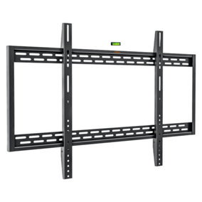 VonHaus Flush TV Bracket for 60-100" Screens, Ultra-Slim Wall Mount w/Spirit Level, 100kg Capacity, Max VESA: 900x600mm