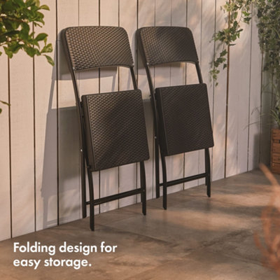 Fold up rattan discount chairs