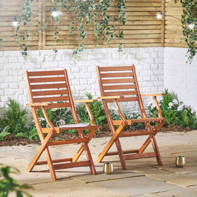 Fold out garden chairs sale