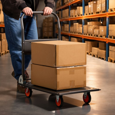 VonHaus Folding Platform Trolley 150kg Capacity, Multi-Functional