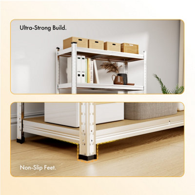 VonHaus Garage Shelving Units, Heavy Duty Shelving Unit for Home, Office & Garage Storage, 5-Tier Shelving, 175kg Capacity P/Shelf