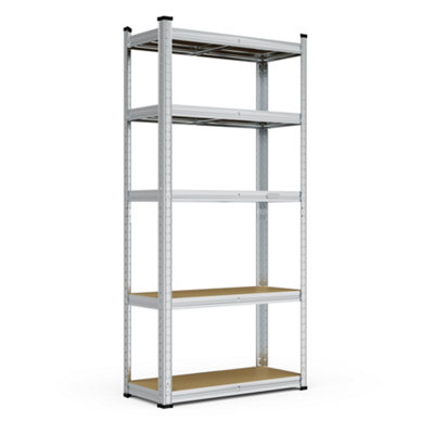 VonHaus Garage Shelving Units, Heavy Duty Shelving Unit for Home, Office & Garage Storage, 5-Tier Shelving, 175kg Shelf Capacity