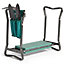 VonHaus Garden Kneeler Seat & Tool Set - 2 in 1 Design, Lightweight, Portable, Soft Foam Pad, Steel Frame, Handles & Pouch
