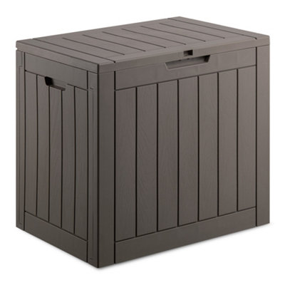 VonHaus Garden Storage Box 118L, Outdoor Utility Chest, Weatherproof ...