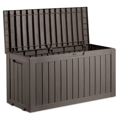 VonHaus Garden Storage Box 270L, Outdoor Utility Chest, Weatherproof ...