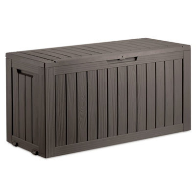 VonHaus Garden Storage Box 270L, Outdoor Utility Chest, Weatherproof ...