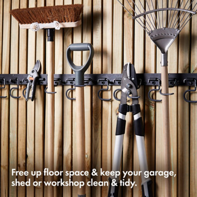 VonHaus Garden Tool Rack Storage Tool Racks for Shed Workshop