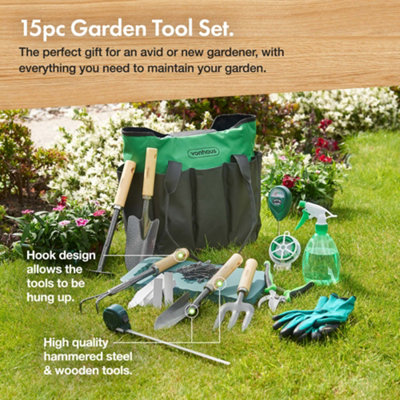 thumbnail image 2 of Kid Odyssey Toddler's Gardening Set, Play Yard Tools With Wheelbarrow, Can, Gloves, Rake, Shovel 2 of 9