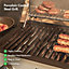 VonHaus Gas BBQ, 4+1 Burner Gas Barbecue w/ Warming Rack, Side Burner, Temperature Gauge, Cabinet Shelf & Wheels for Meat & Veg