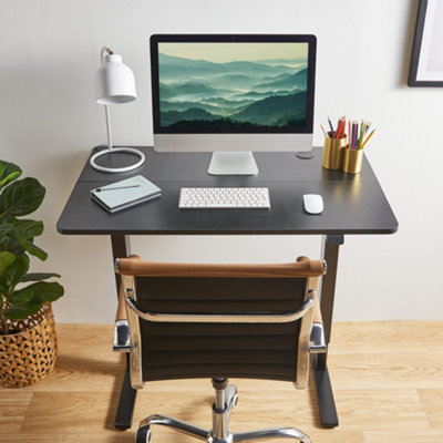 VonHaus Height Adjustable Electric Sit Stand Desk - Black Electronic ...