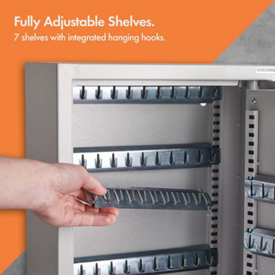 VonHaus Key Safe Wall Mounted, Digital Key Cabinet & 71 Key Capacity, Home Office & Business Key Organiser, Secure Keypad Access