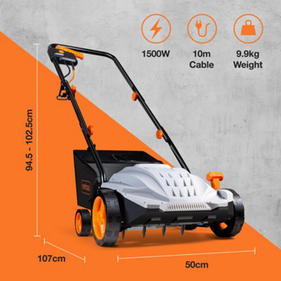 Vonhaus 1500w lawn rake scarifier discount