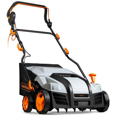 Electric lawn raker on sale and scarifier