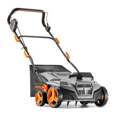 VonHaus Lawn Scarifier Aerator Rake Cordless, 40V Battery 2x 20V, Dual Charger, 45L Collection Box, 38cm Working Width