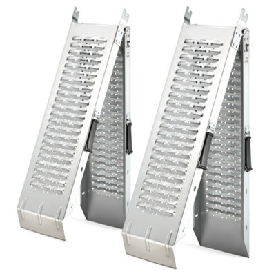 VonHaus Motorbike Ramp Portable - 400kg Max Weight, 200kg Per Ramp ...