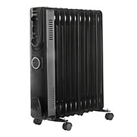 VonHaus Oil Filled Radiator 11 Fin, Electric Radiator Thermostatically Controlled, 2.5kw Oil Heater for Home, Office & More