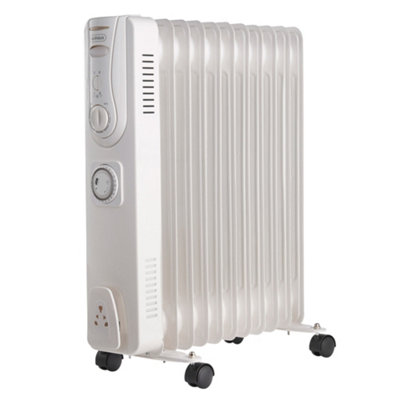 VonHaus Oil Filled Radiator 11 Fin, Oil Heater Portable Electric Free Standing 2500W for Home, Office, Any Room