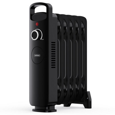 VonHaus Oil Filled Radiator 6 Fin, Electric Radiator Thermostatically  Controlled, 800w Oil Heater for Home, Office u0026 More | DIY at Bu0026Q