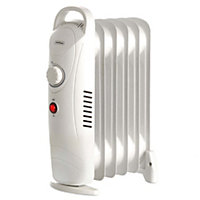 VonHaus Oil Filled Radiator 6 Fin, Oil Heater Portable Electric Free Standing 800W for Home, Office, Any Room