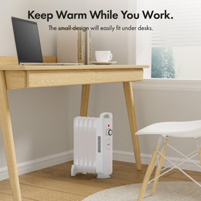 VonHaus Oil Filled Radiator 6 Fin, Oil Heater Portable Electric Free ...