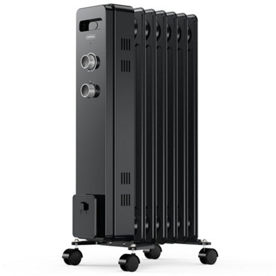 VonHaus Oil Filled Radiator 7 Fin, Electric Radiator Thermostatically  Controlled, 1.5kw Oil Heater for Home, Office u0026 More | DIY at Bu0026Q