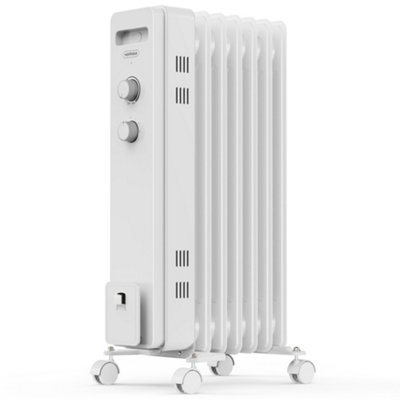 VonHaus Oil Filled Radiator 7 Fin, Electric Radiator Thermostatically  Controlled, 1.5kw Oil Heater for Home, Office u0026 More | DIY at Bu0026Q