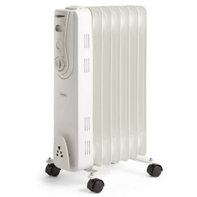 VonHaus Oil Filled Radiator 7 Fin, Electric Radiator Thermostatically Controlled, 1.5kw Oil Heater for Home, Office & More