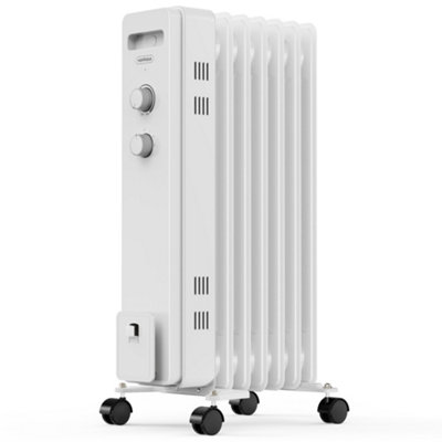 VonHaus Oil Filled Radiator 7 Fin, Oil Heater Portable Electric Free Standing 1500W for Home, Office, Any Room