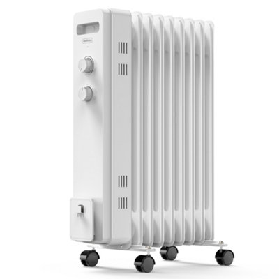 VonHaus Oil Filled Radiator 9 Fin, Electric Radiator Thermostatically Controlled, 2kw Oil Heater for Home, Office & More