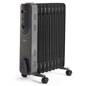 VonHaus Oil Filled Radiator 9 Fin, Electric Radiator Thermostatically Controlled, 2kw Oil Heater for Home, Office & More