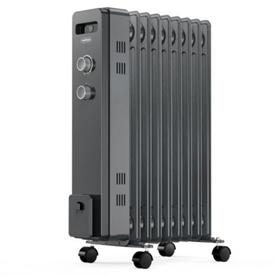 VonHaus Oil Filled Radiator 9 Fin, Oil Heater Portable Electric Free ...