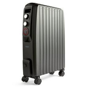 VonHaus Oil Filled Radiator Closed Fin, Electric Radiator Thermostatically Controlled, 2kw Oil Heater for Home, Office & More