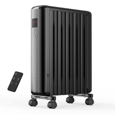 VonHaus Oil Filled Radiator with Remote Control, Oil Heater Portable ...