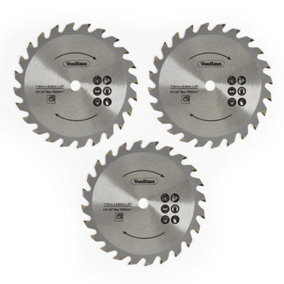 VonHaus Pack of 3 115mm Diameter Spare Blades for E-Series Circular Saw