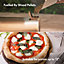 VonHaus Pizza Oven Outdoor, Tabletop Pizza Oven w/ Pizza Stone, Removable Chimney, Steel Foldable Legs, 12 Inch Pizza