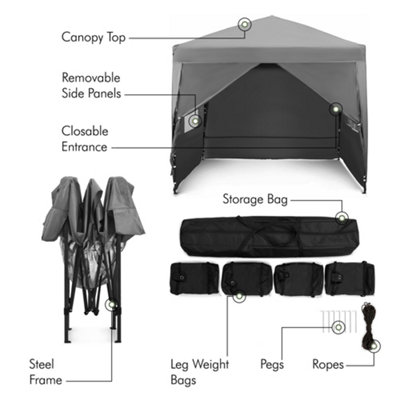 Pop up gazebo 2.5 x deals 2.5