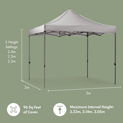 VonHaus Premium Pop Up Gazebo 3 x 3m - 7