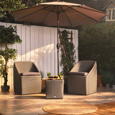 Vonhaus rattan 2025 bistro set