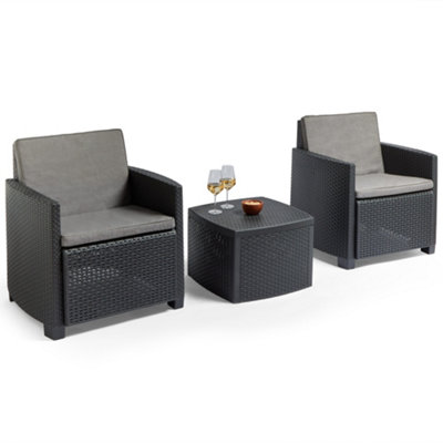 Rattan bistro best sale sets b&q