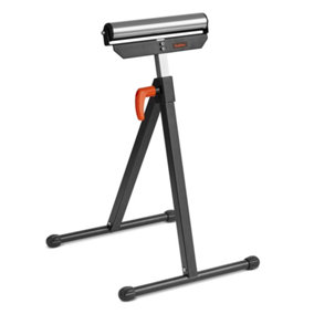 VonHaus Roller Stand, Adjustable Roller Stands, Woodworking, Heavy Duty Steel Base & Chrome Plated Roller, Workshop Roller Stand