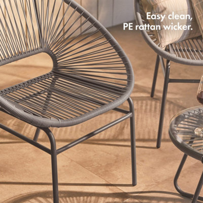 Vonhaus rope style 2025 rattan garden furniture