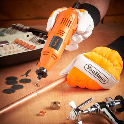 VonHaus Rotary Multitool 235pc Accessory Kit - Dremel Compatible Corded Rotary Tool Set - 135W with Variable Speed Control
