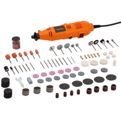 VonHaus Rotary Multitool 235pc Accessory Kit - Dremel Compatible Corded Rotary Tool Set - 135W with Variable Speed Control - 4