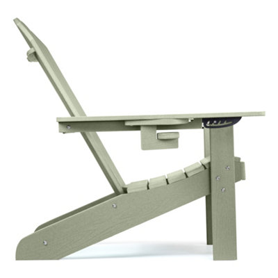 Banc De Jardin Polyéthylène 117cm Vert Citron - Extérieur Sans Entretien - Terrasse Balcon