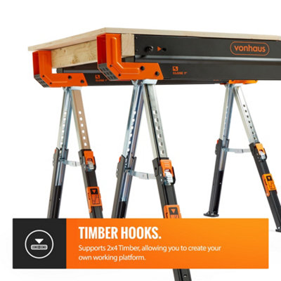 Log sawhorse deals b&q